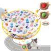 2pcs Interactive cat ball with mat